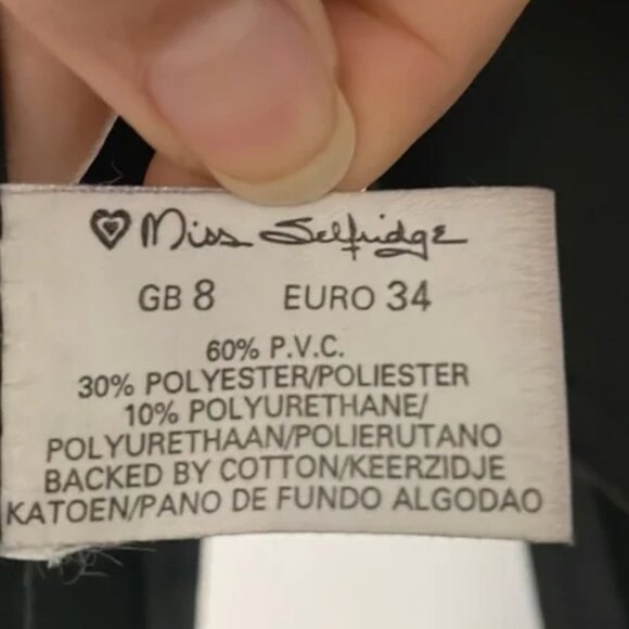 Vegan Leather Mini Skirt - Picture 8 of 14